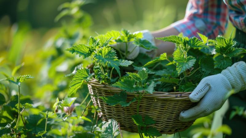 Foraging nettles