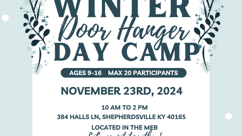 Winter door hanger flyer